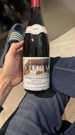 Bourgogne Charmes-chambertin Grand Cru Gérard Raphet 2002