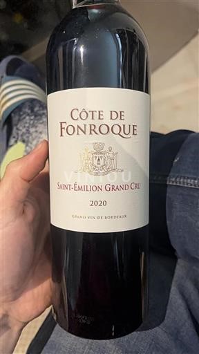 Bordeaux Saint-Émilion Grand Cru Côte de Fonroque 2020