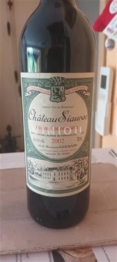 Bordéus Lalande-de-Pomerol Siaurac 2002