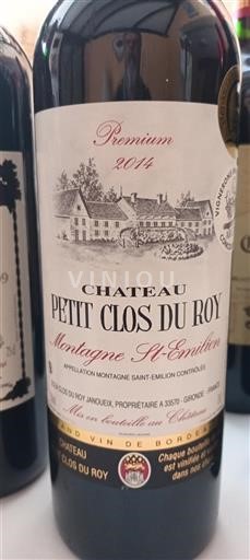 Bordeaux Montagne-Saint-Émilion Château Petit Clos Du Roy 2014