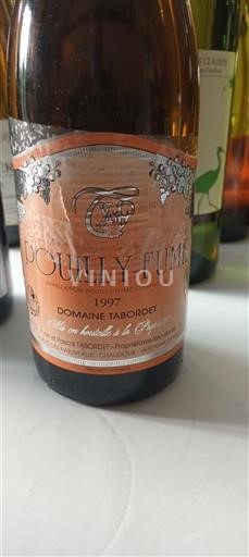 Údolí Loiry Pouilly-fumé Domaine Tabordet 1997
