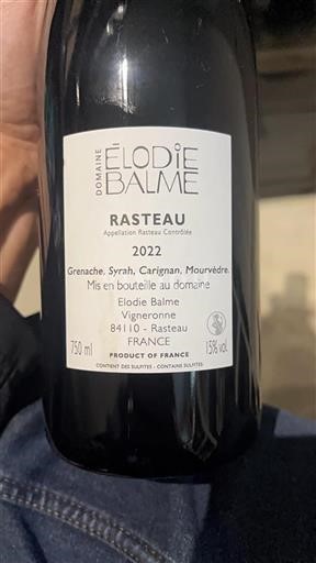 Vale do Ródano Rasteau Domaine Balme 2022