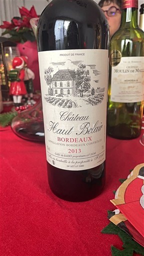 Bordeaux Château Haut-Belair 2013