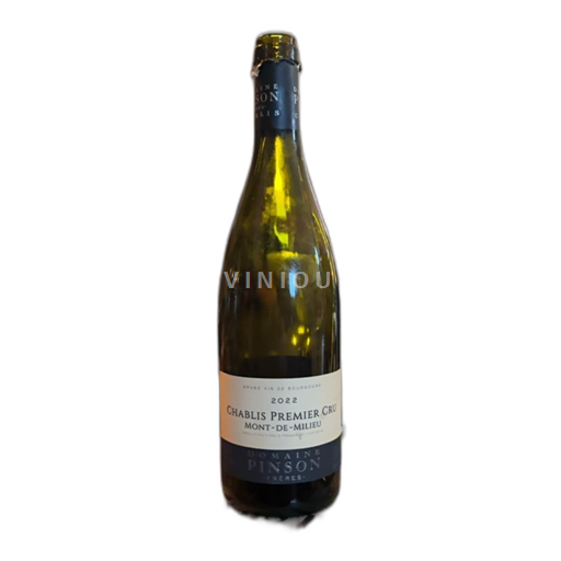 Borgoña Chablis Premier Cru Premier Cru Domaine Pinson Frères Mont-de-Milieu 2022