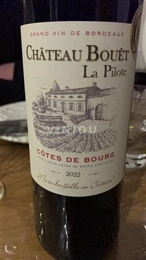 Bordeaux Côtes-de-bourg Château Bouët La Pilote 2022