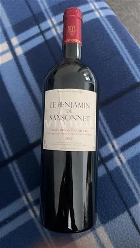 Burdeos Saint-Émilion Grand Cru Château Sansonnet Le Benjamin de Sansonnet 2012