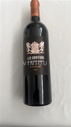 Bordeaux Pauillac Château Pichon Baron Les Griffons de Pichon Baron 2017