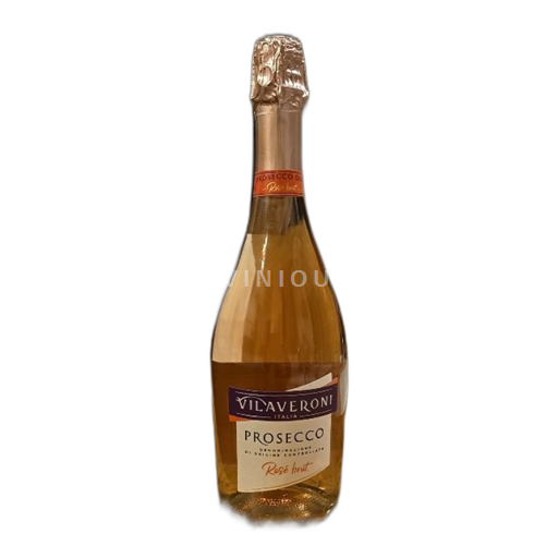 Vin Rosé brut Vilaveroni 2023 Italie Vénétie Prosecco DOC