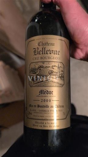 Bordéus Médoc Cru Bourgeois Château Bellevue 2000