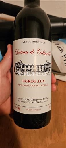 Burdeos Bordeaux Château Calmeilh Sin añada