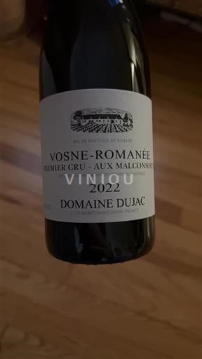 Bourgogne Vosne-Romanée Premier Cru Domaine Dujac Aux Malconsorts 2022