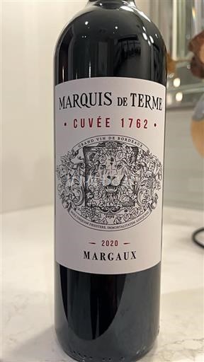Burdeos Margaux Marquis de Terme 1762 2020