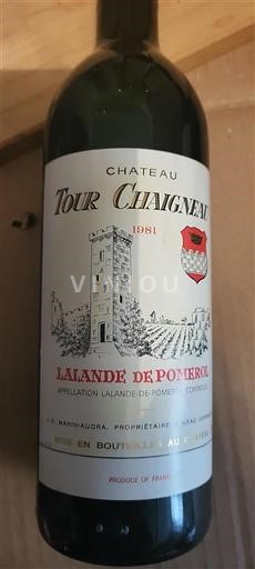 Bordeaux Lalande-de-Pomerol Château Tour Chaigneau 1981