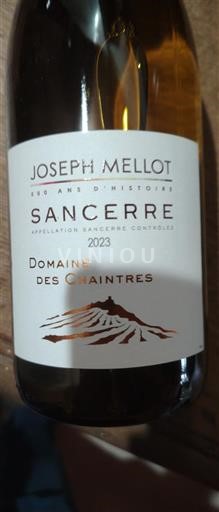 Dolina Loare Sancerre Joseph Mellot Domaine des Chaintres 2023