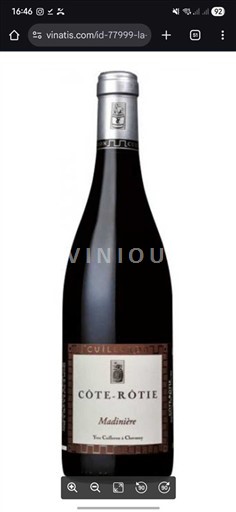 Rhône Valley Côte-Rôtie Yves Cuilleron Madinière 2016