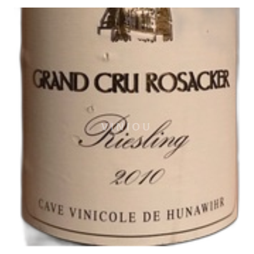 Alsace Riesling Grand Cru Cave Coopérative de Hunawihr Rosacker 2010