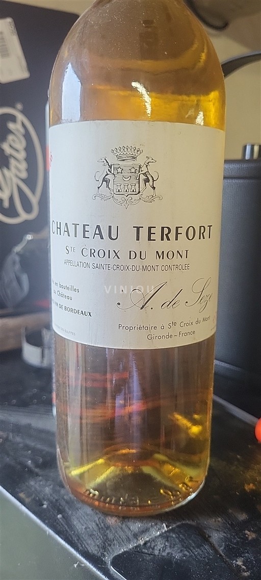Bordeaux Sainte-Croix-Du-Mont Château Terfort Ikke årgangsbestemt