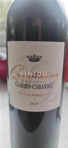 Bordeaux Côtes-de-Bordeaux Château Garbes-Cabanieu Quintessence 2018