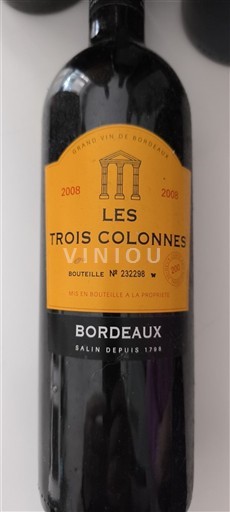 Bordeaux Les Trois Colonnes 2008