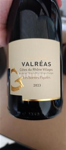 Rhône-dalen Côtes-du-Rhône-Villages Valréas Les Bornes Papales 2023