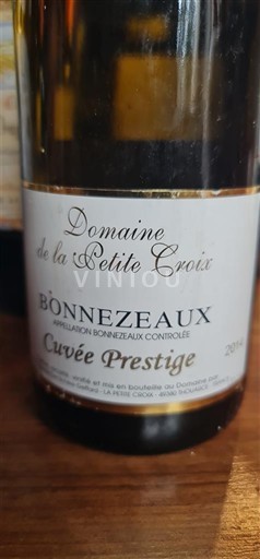 Údolí Loiry Bonnezeaux Domaine La Petite Croix Prestige 2014