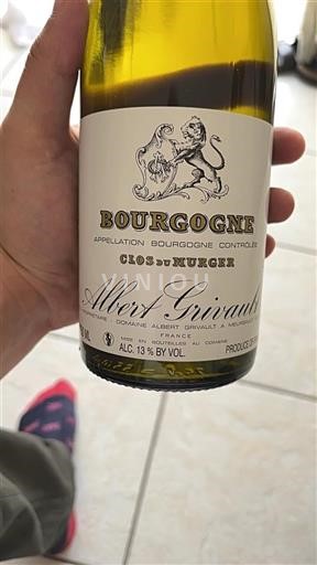 Bourgogne Domaine Albert Grivault Clos du Murger 2019