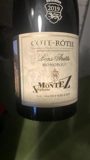 Rhônevallei Côte-rôtie Domaine Monteillet Bons Arrêts 2019