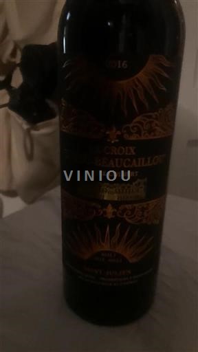 Bordeaux Saint-Julien Château Ducru-Beaucaillou La Croix 2016