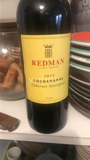 Australia Meridional Coonawarra Redman Cabernet Sauvignon 2019