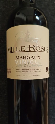 Bordeaux Margaux Château Mille Roses 2014
