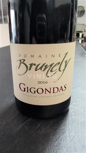 Rhônedalen Gigondas Brunely 2016