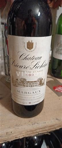 Bordeaux Margaux Grand Cru Château Prieuré-Lichine 1989
