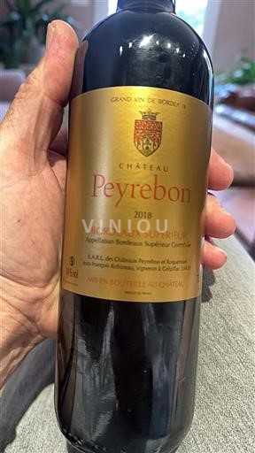Burdeos Bordeaux superior Château Peyrebon 2018