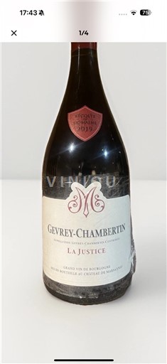 Borgogna Gevrey-Chambertin Château Marsannay La Justice 2019