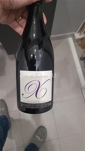 Vin Rouge sec Cuvée Anonyme Xavier Vins 2010 France Vallée du Rhône Châteauneuf-du-pape AOC