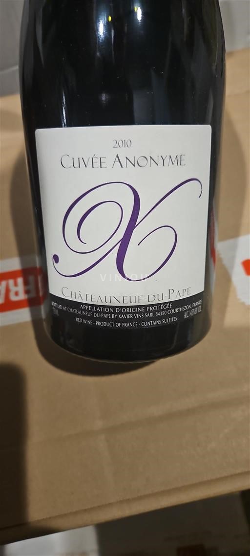 Rona dolina Châteauneuf-du-Pape Xavier Vins Anonyme 2010