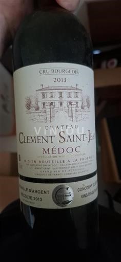 Bordeaux Médoc Cru Bourgeois Château Clément Saint-Jean 2013