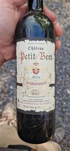 Burdeos Saint-Émilion Gran Cru Château Petit Bert 2014