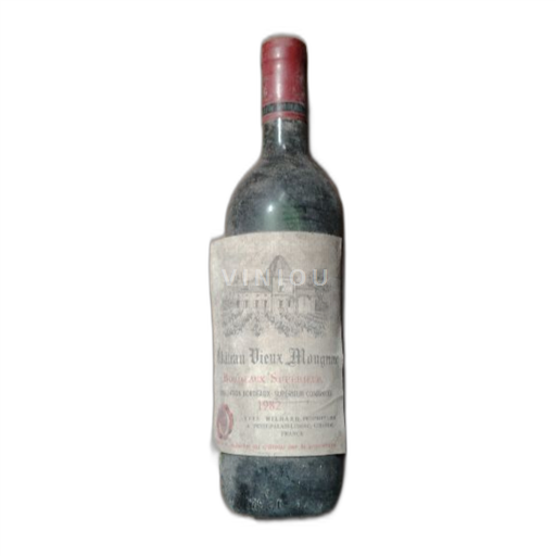 Vin Rouge sec Château Vieux Mougnac 1982 France Bordeaux Bordeaux supérieur AOC