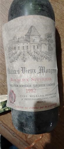 Bordéus Bordeaux Superior Château Vieux Mougnac 1982