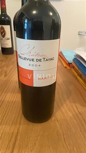 Bordeaux Margaux Château Bellevue de Tayac 2004