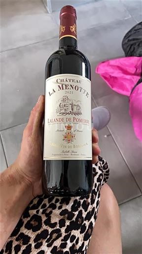 Vin Rouge sec Château La Menotte 2021 France Bordeaux Lalande-de-pomerol AOC