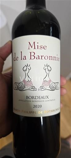 Burdeos Bordeaux Baron Philippe de Rothschild Mise de la Baronnie 2020