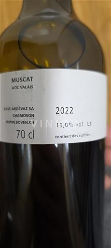 Wallis Niet gespecificeerd Cave Ardévaz SA 2022