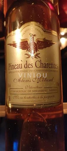 Poitou-Charentes Pineau-des-Charentes Alexis Motard Không niên vụ