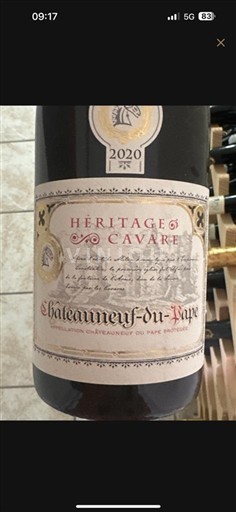 Rhônedalen Châteauneuf-du-Pape Héritage Cavare 2020