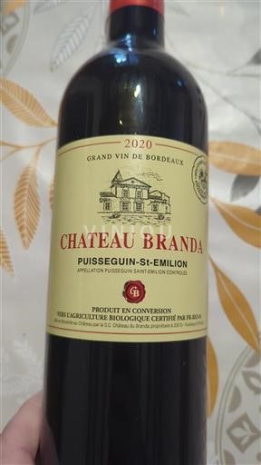 Bordeaux Puisseguin-Saint-Émilion Château Branda 2020