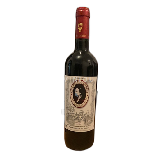 Vin Rouge sec Château Gaubert 2020 France Bordeaux Saint-Émilion AOC Grand Cru