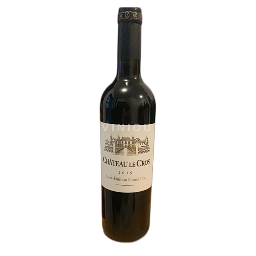 Vin Rouge sec Château Le Cros 2019 France Bordeaux Saint-Émilion AOC Grand Cru