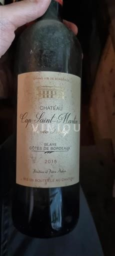 Burdeos Blaye-Côtes de Burdeos Château Cap Saint-Martin Prestige 2015